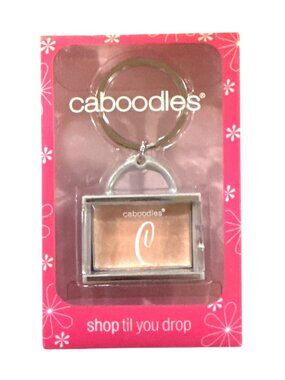Vintage Caboodles Shopping Bag/Purse Shaped Keychain *Cream* Shimmer Lipgloss